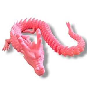 Horned Dragon 3D Printed Pink NEW